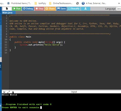 Online Java Compiler .